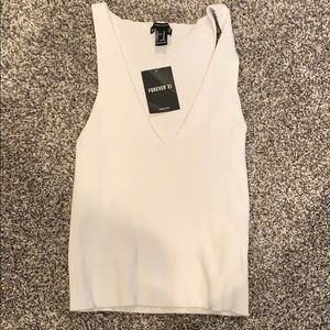 white forever 21 tank top